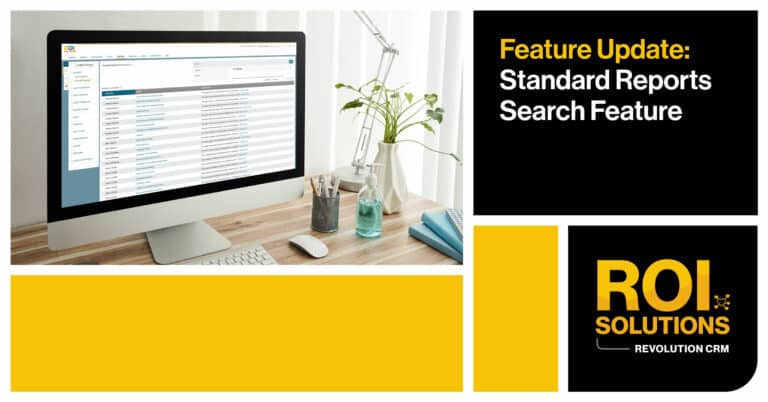 ROI Solutions | Standard Reports Search Feature